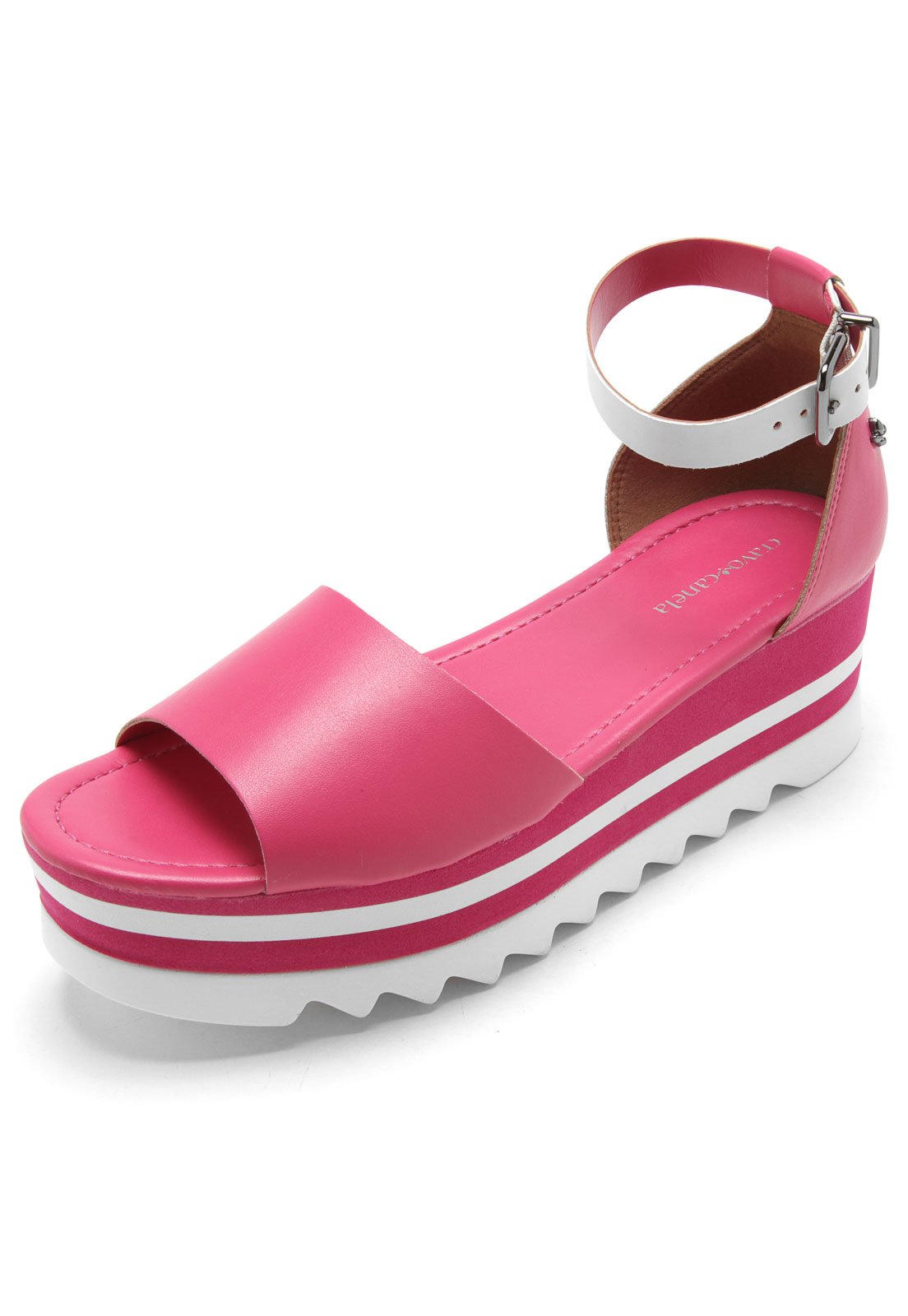 sandalia tratorada rosa